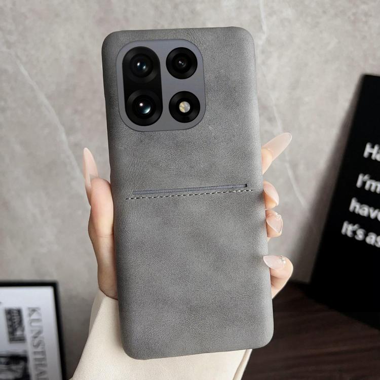 For OnePlus 15 Skin Feel Sheepskin Card Slot Phone Case