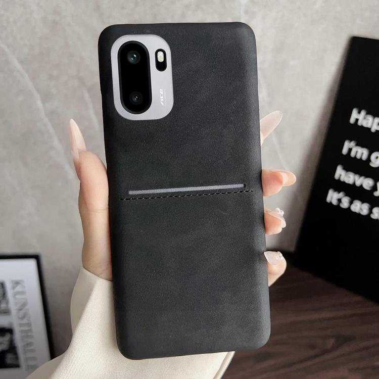 For OnePlus Ace 6 Skin Feel Sheepskin Card Slot Phone Case