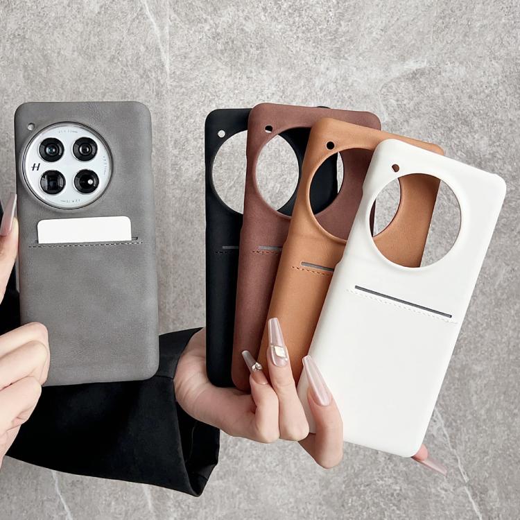 For OnePlus 13R / OnePlus Ace 5 Skin Feel Sheepskin Card Slot Phone Case