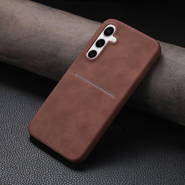 For Samsung Galaxy A55 5G Skin Feel Sheepskin Card Slot Phone Case