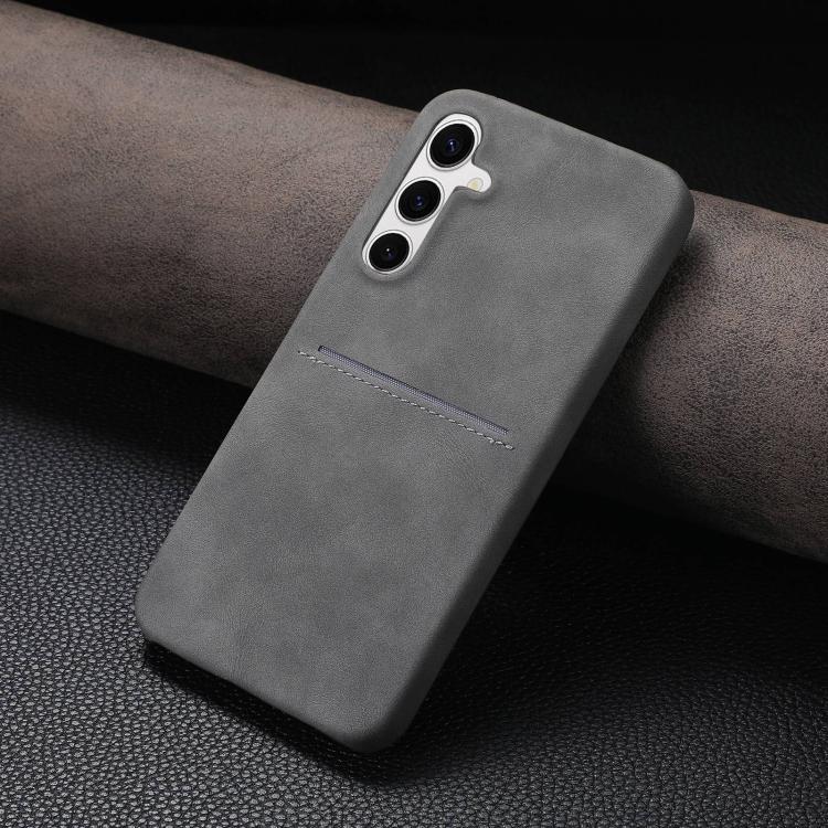 For Samsung Galaxy A34 5G Skin Feel Sheepskin Card Slot Phone Case