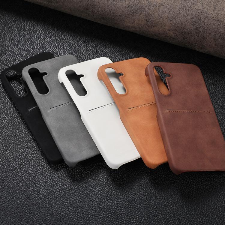 For Samsung Galaxy A55 5G Skin Feel Sheepskin Card Slot Phone Case