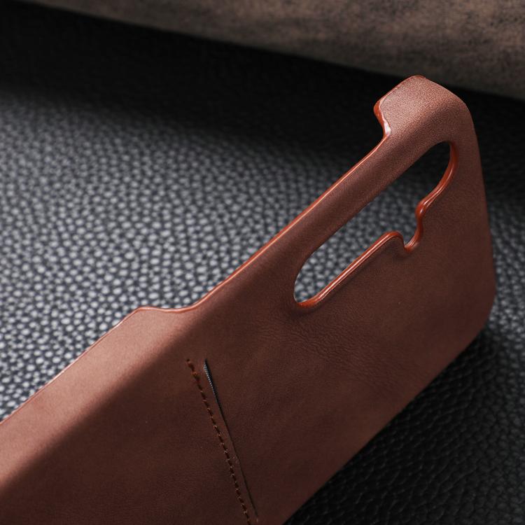 For Samsung Galaxy A55 5G Skin Feel Sheepskin Card Slot Phone Case