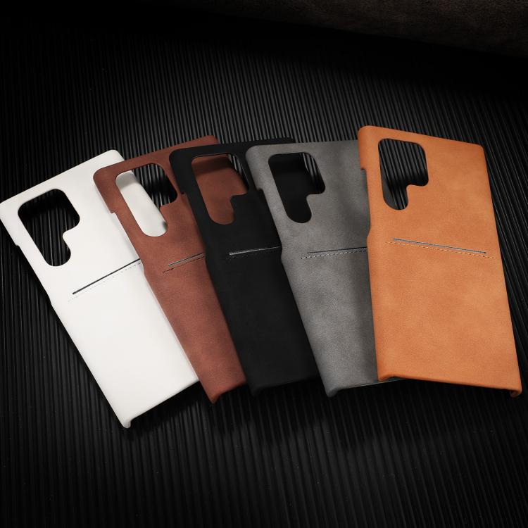 For Samsung Galaxy S23 UItra 5G Skin Feel Sheepskin Card Slot Phone Case