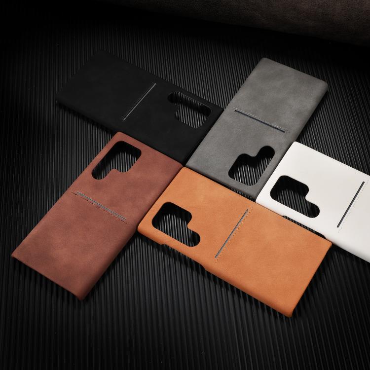 For Samsung Galaxy S25 UItra 5G Skin Feel Sheepskin Card Slot Phone Case