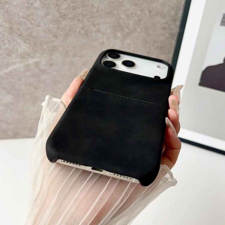 For iPhone 12 Pro Max Skin Feel Sheepskin Card Slot Phone Case