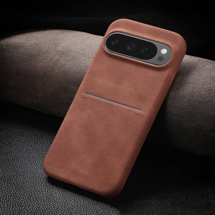 For Google Pixel 9 / Pixel 9 Pro Skin Feel Sheepskin Card Slot Phone Case