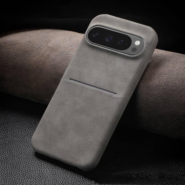 For Google Pixel 9 / Pixel 9 Pro Skin Feel Sheepskin Card Slot Phone Case