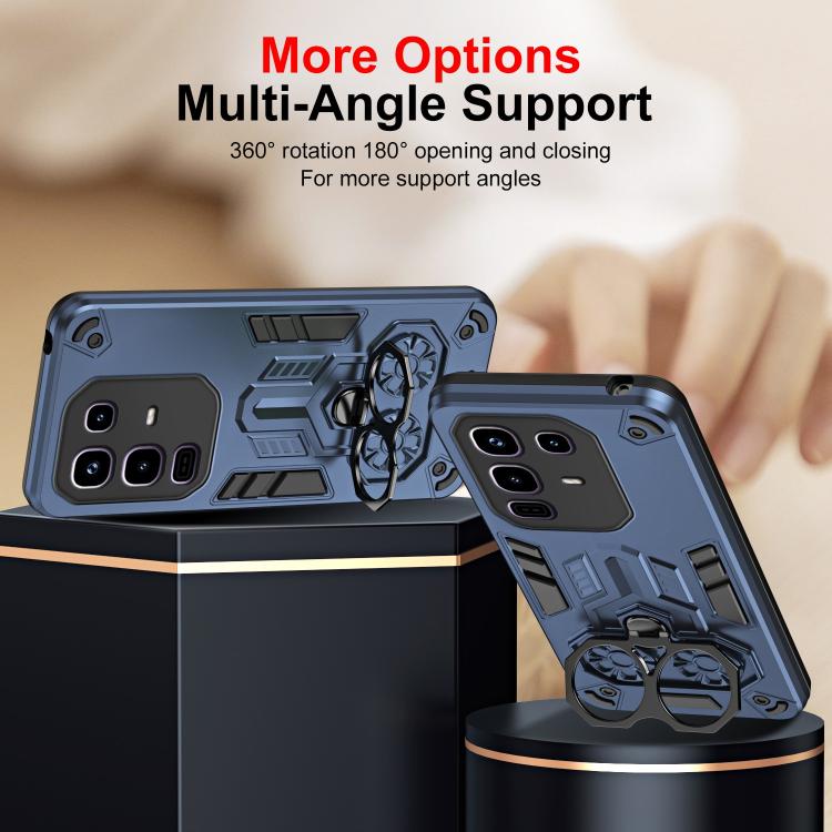 For Infinix Note 50 Pro 4G / 50 4G Double-Ring Holder PC Hybrid TPU Phone Case