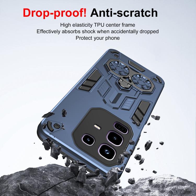 For Infinix Note 50 Pro 4G / 50 4G Double-Ring Holder PC Hybrid TPU Phone Case