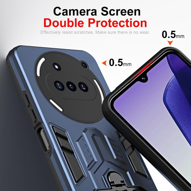 For Nothing Phone 3a Double-Ring Holder PC Hybrid TPU Phone Case