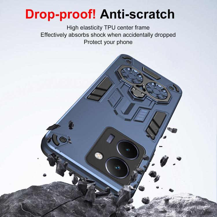 For Realme P3 Ultra 5G Double-Ring Holder PC Hybrid TPU Phone Case