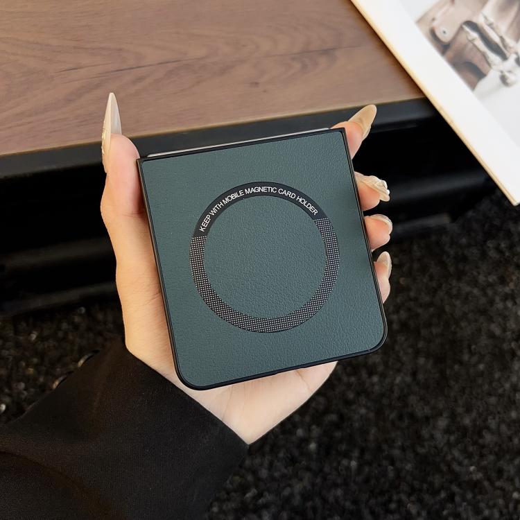 For Samsung Galaxy Z Flip7 5G PU MagSafe Magnetic Phone Case