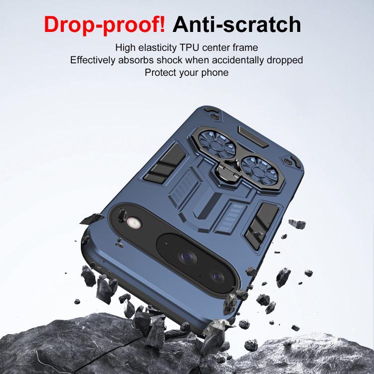 For Google Pixel 10 / 10 Pro Double-Ring Holder PC Hybrid TPU Phone Case