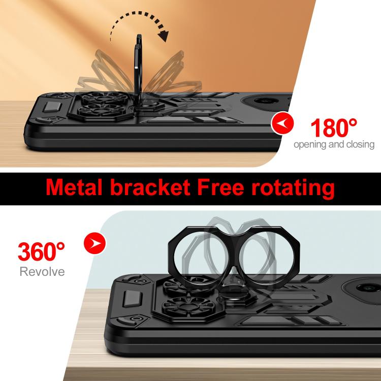 For Honor 300 Pro / 300 Ultra Double-Ring Holder PC Hybrid TPU Phone Case