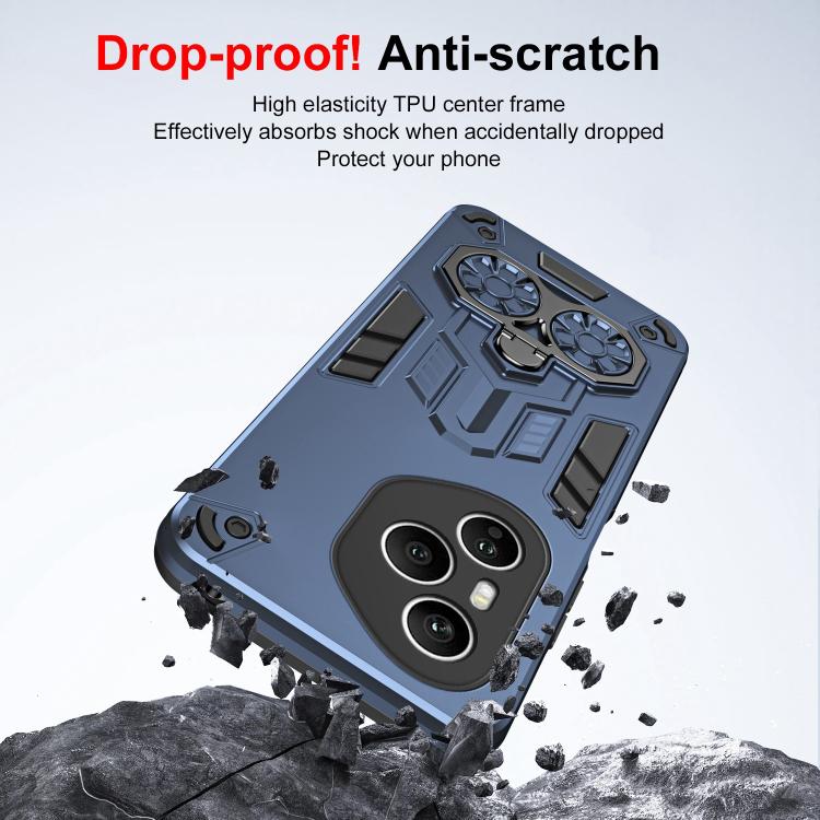 For Honor 400 Pro Global 160.8mm Double-Ring Holder PC Hybrid TPU Phone Case