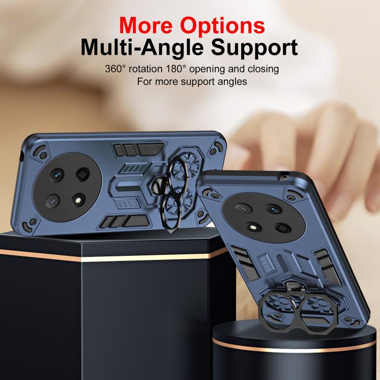 For Honor X9c / Magic7 Lite Double-Ring Holder PC Hybrid TPU Phone Case