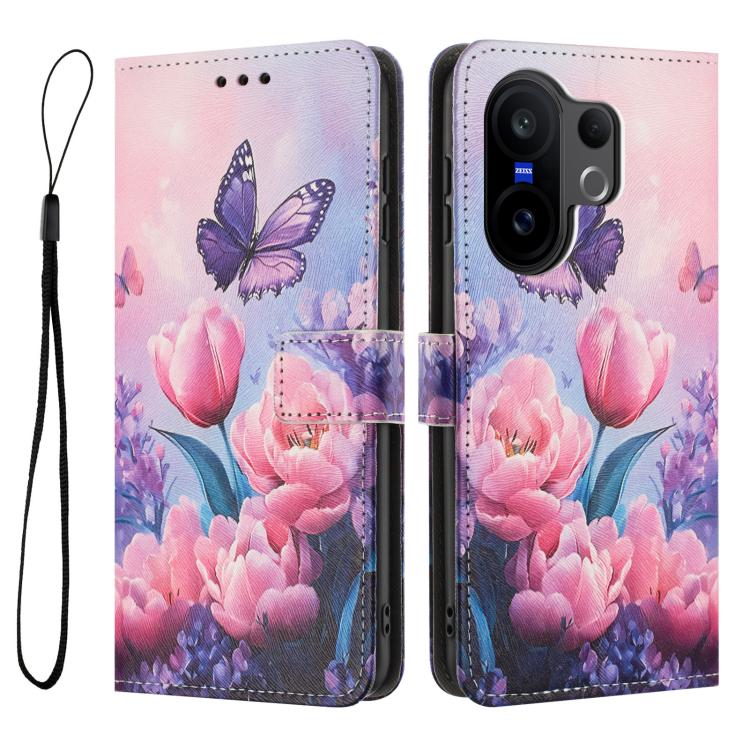 For vivo X200 FE / S30 Pro mini  Color Drawing Pattern Leather Phone Case