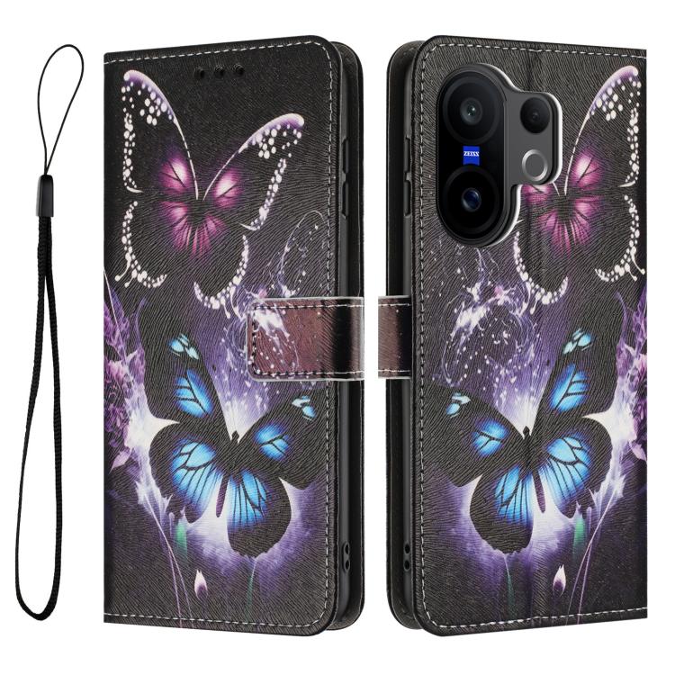 For vivo X200 FE / S30 Pro mini  Color Drawing Pattern Leather Phone Case