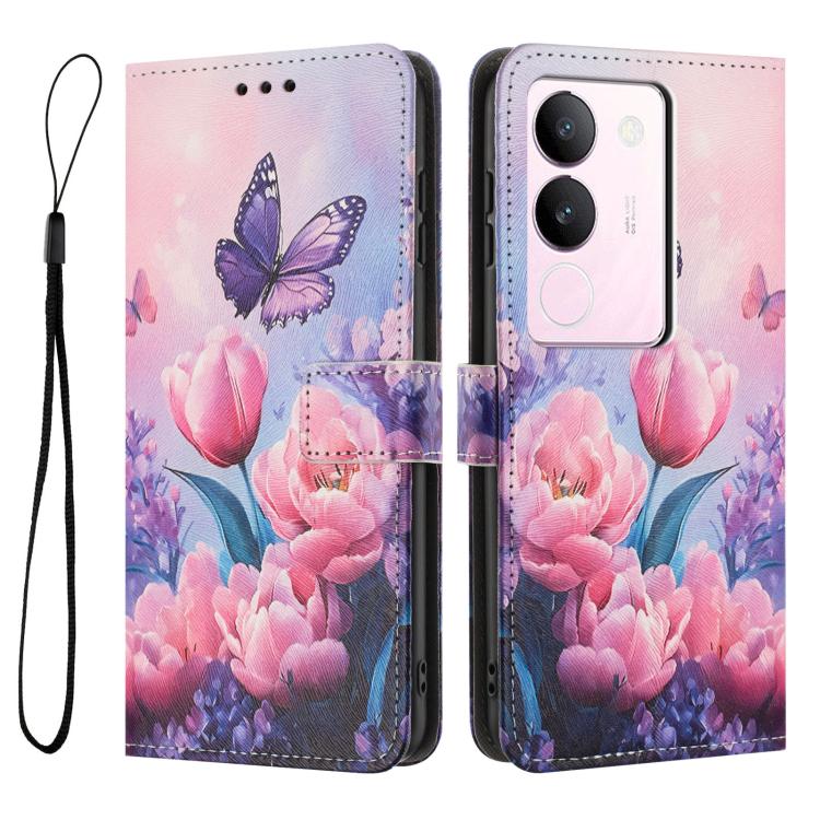 For vivo S17 / S17 Pro Color Drawing Pattern Leather Phone Case