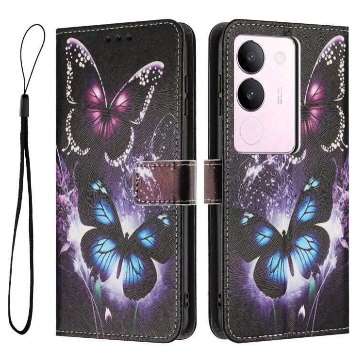 For vivo S17 / S17 Pro Color Drawing Pattern Leather Phone Case