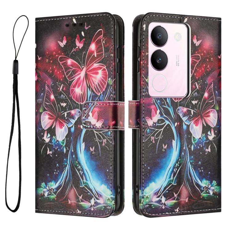 For vivo S17 / S17 Pro Color Drawing Pattern Leather Phone Case