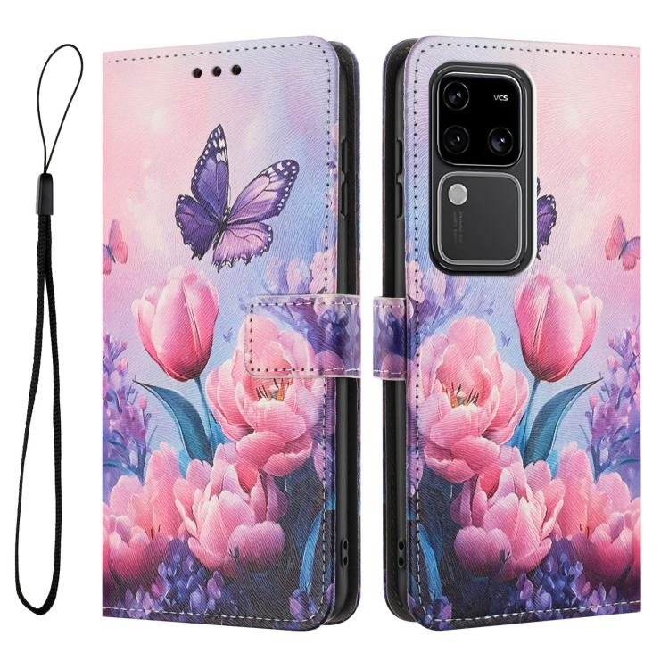 For vivo S18 / S18 Pro Color Drawing Pattern Leather Phone Case