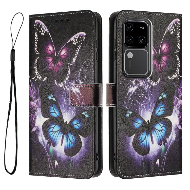 For vivo S18 / S18 Pro Color Drawing Pattern Leather Phone Case