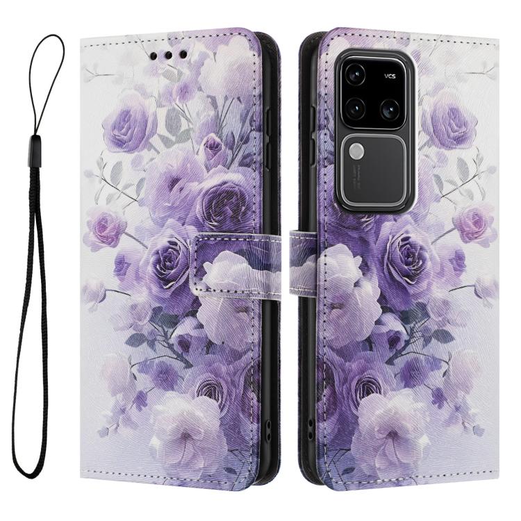 For vivo S18 / S18 Pro Color Drawing Pattern Leather Phone Case
