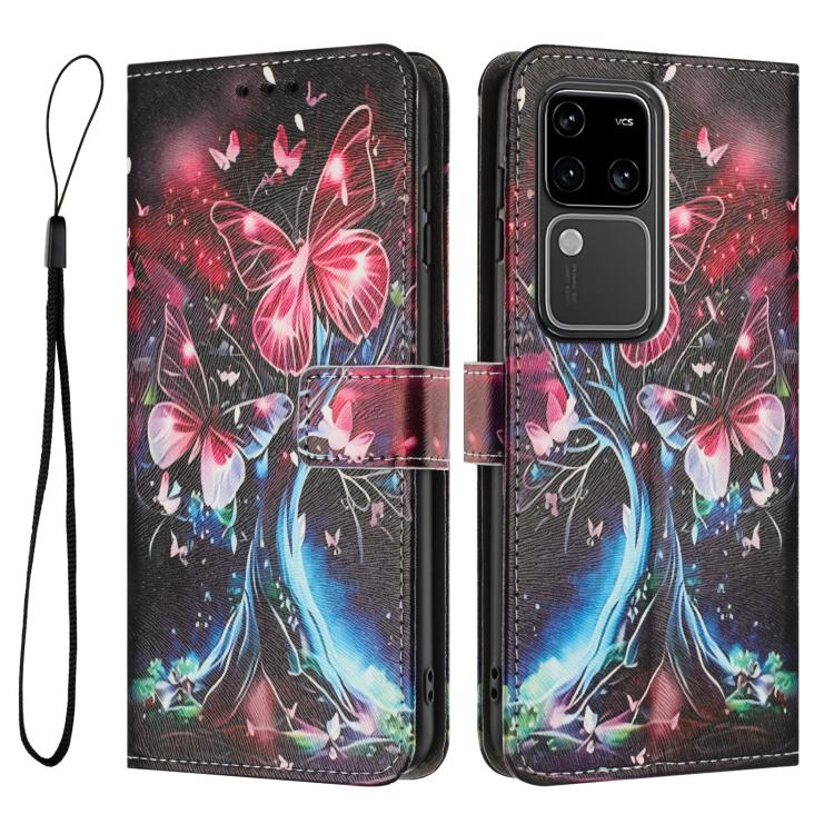 For vivo S18 / S18 Pro Color Drawing Pattern Leather Phone Case