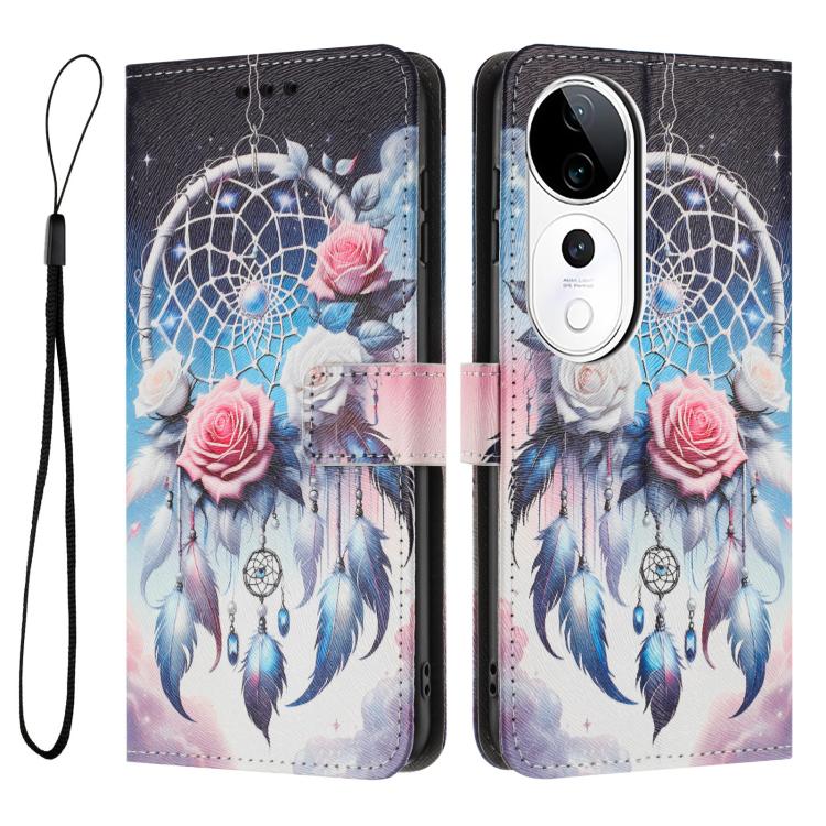 For vivo V40 5G / V40 Pro 5G Global Color Drawing Pattern Leather Phone Case
