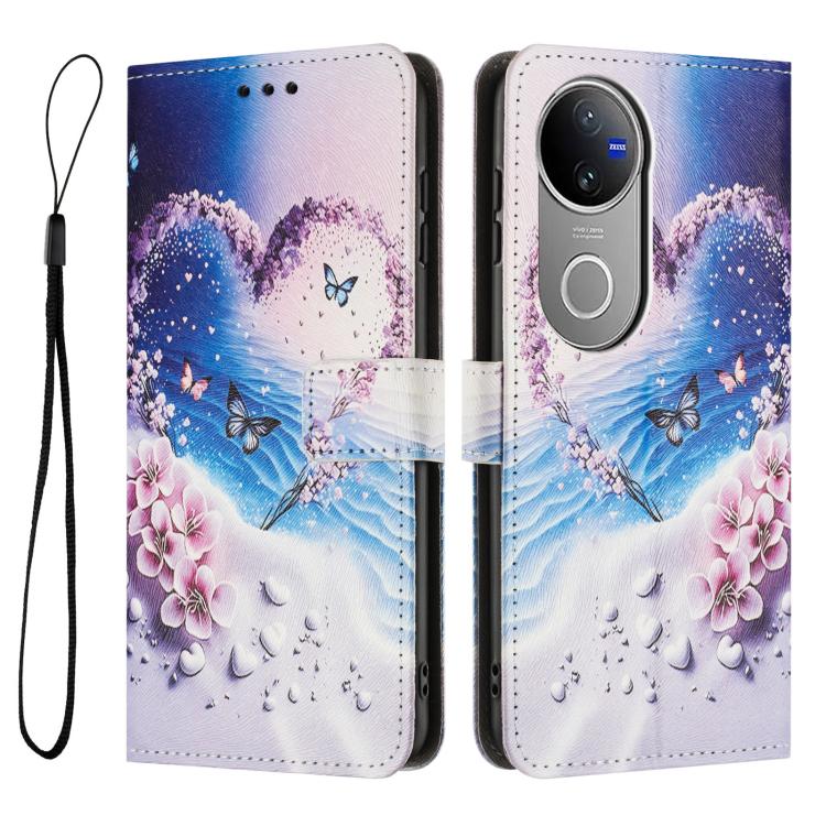 For vivo V50 5G Global Color Drawing Pattern Leather Phone Case