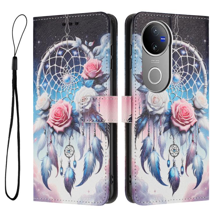For vivo V50 5G Global Color Drawing Pattern Leather Phone Case