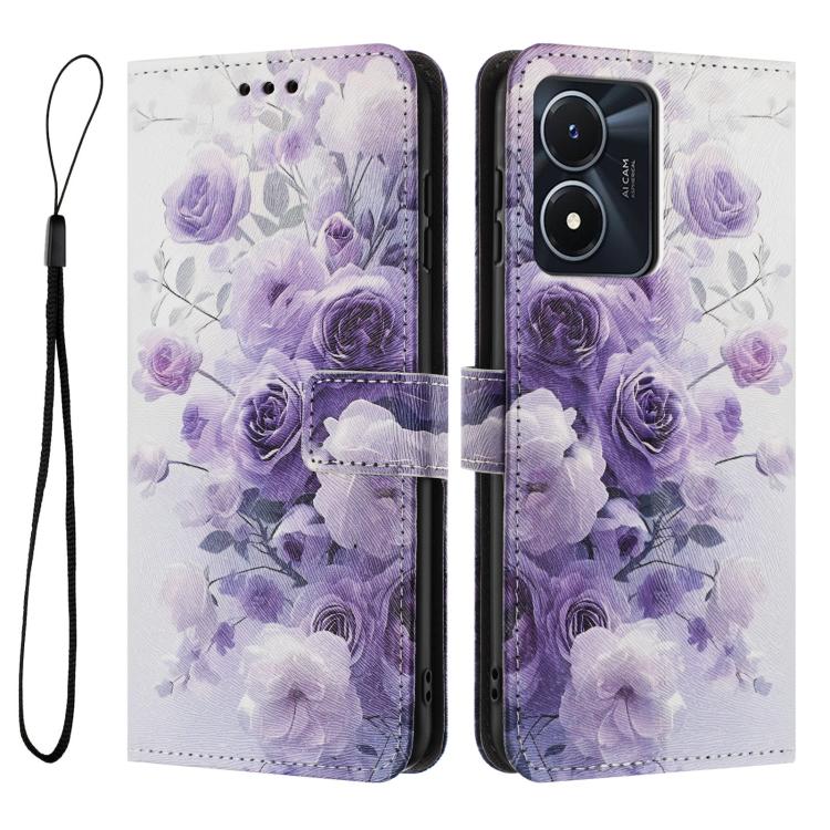 For vivo Y02S / Y16 4G / Y35 5G Color Drawing Pattern Leather Phone Case