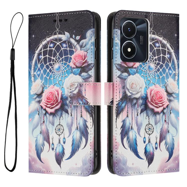 For vivo Y02S / Y16 4G / Y35 5G Color Drawing Pattern Leather Phone Case