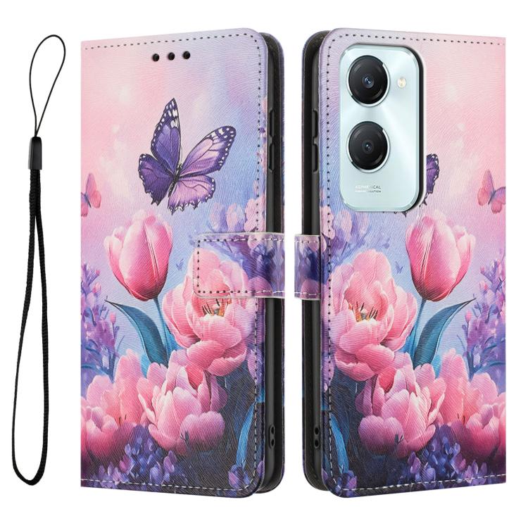 For vivo Y03 4G / Y18 / Y18E / Y28S Color Drawing Pattern Leather Phone Case