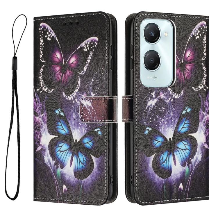 For vivo Y03 4G / Y18 / Y18E / Y28S Color Drawing Pattern Leather Phone Case