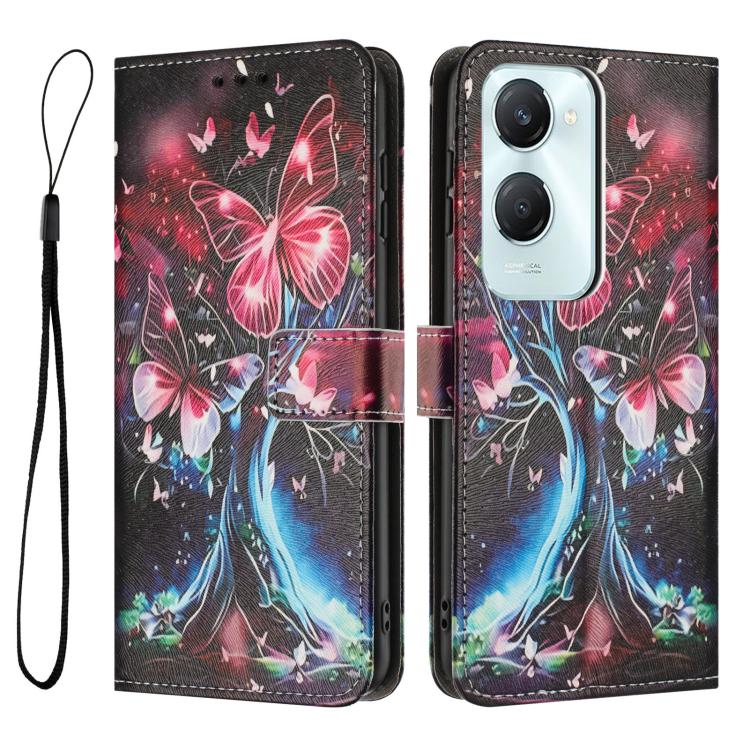 For vivo Y03 4G / Y18 / Y18E / Y28S Color Drawing Pattern Leather Phone Case