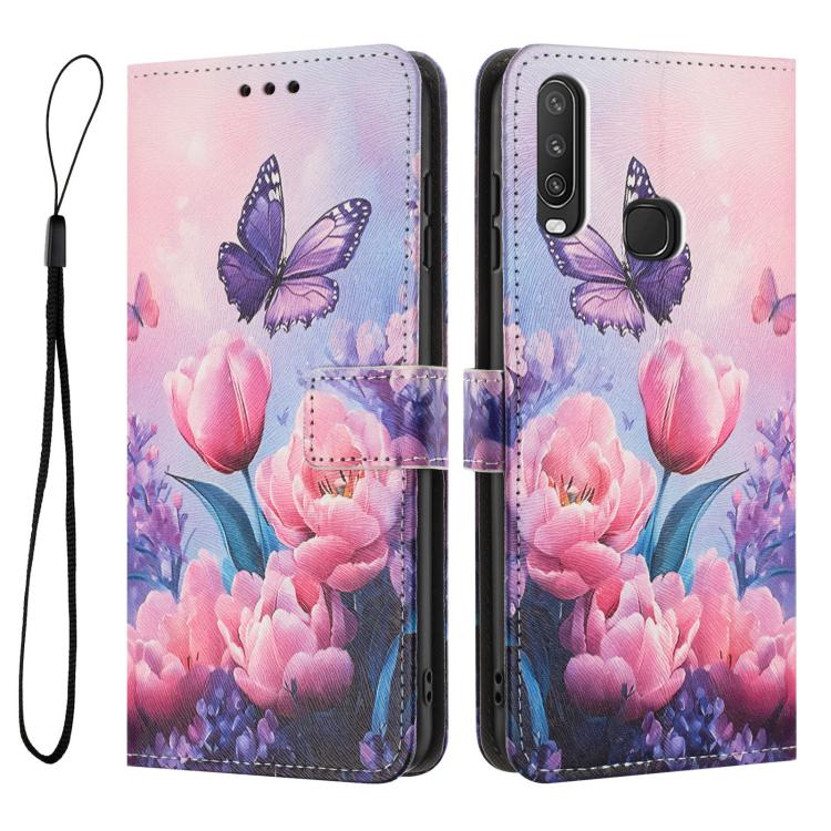 For vivo Y17 / Y15 / Y12 / U10 / Y11 Color Drawing Pattern Leather Phone Case