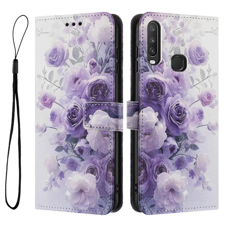 For vivo Y17 / Y15 / Y12 / U10 / Y11 Color Drawing Pattern Leather Phone Case