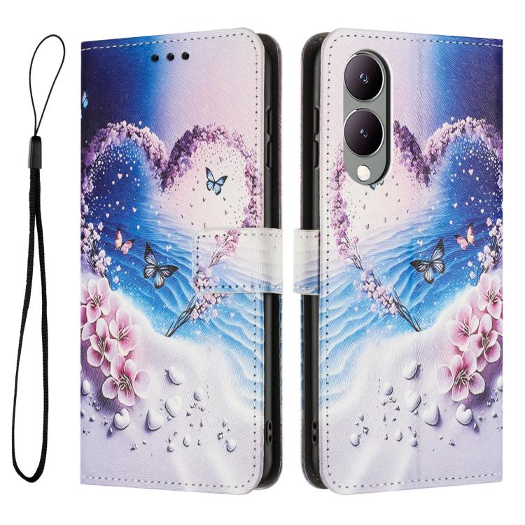 For vivo Y17S Global Color Drawing Pattern Leather Phone Case