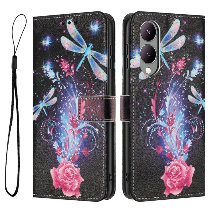 For vivo Y17S Global Color Drawing Pattern Leather Phone Case