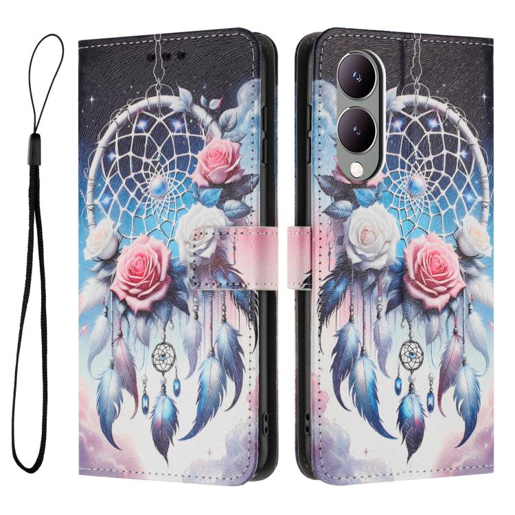 For vivo Y17S Global Color Drawing Pattern Leather Phone Case