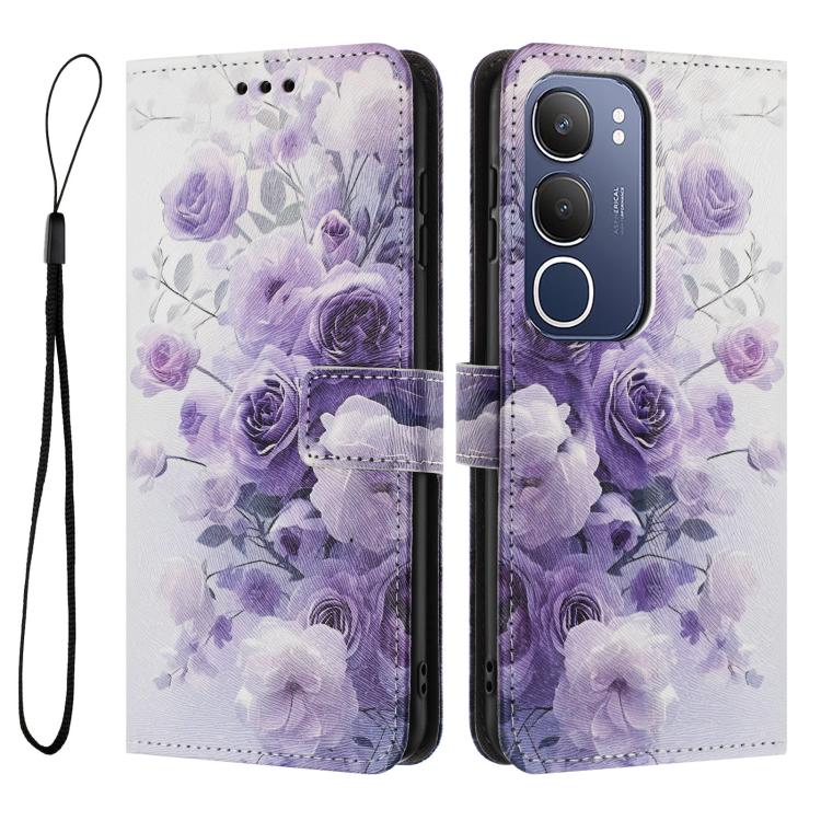For vivo Y19S 4G Global / Y29 5G Color Drawing Pattern Leather Phone Case
