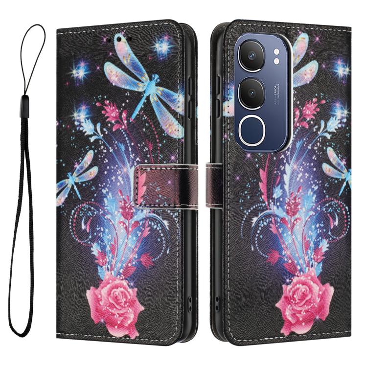 For vivo Y19S 4G Global / Y29 5G Color Drawing Pattern Leather Phone Case