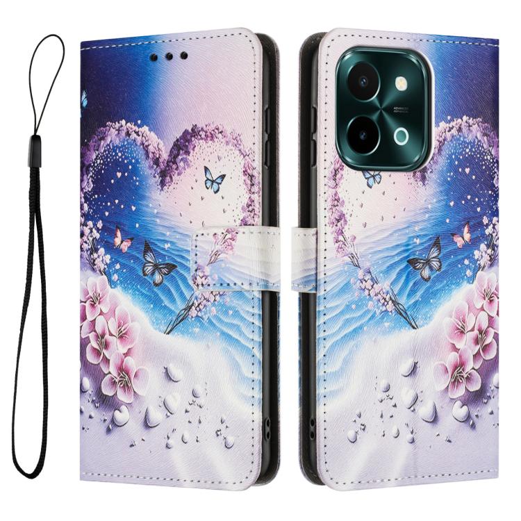 For vivo Y28 4G/ iQOO Z9X 5G Color Drawing Pattern Leather Phone Case