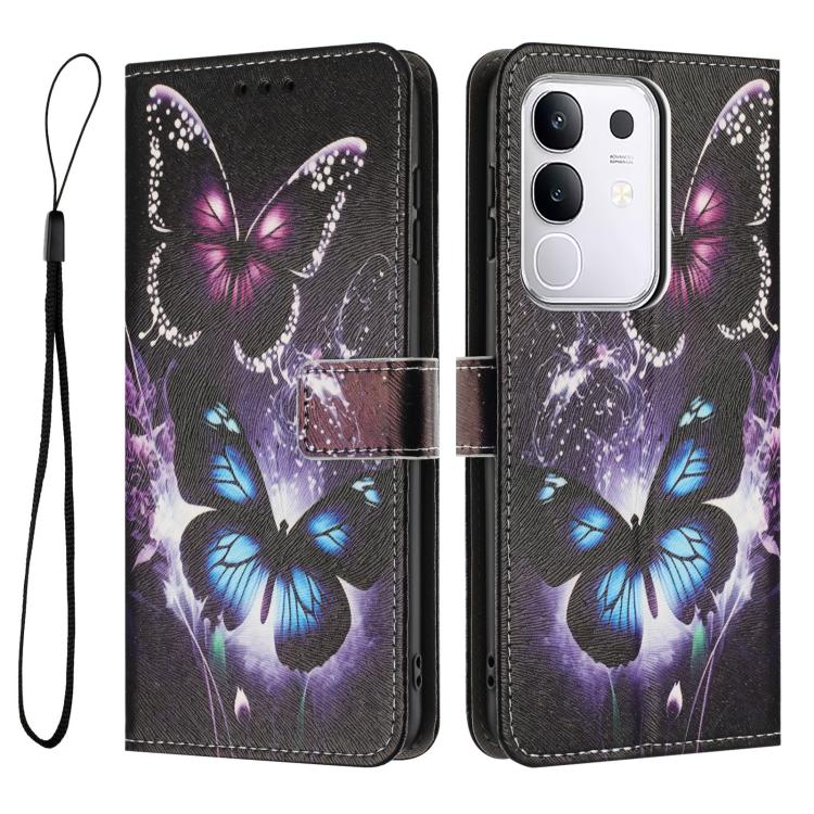 For vivo Y29 4G / V50 Lite 5G Color Drawing Pattern Leather Phone Case