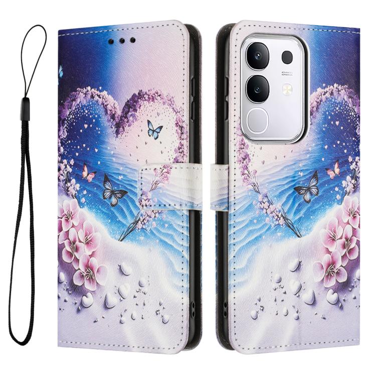 For vivo Y29 4G / V50 Lite 5G Color Drawing Pattern Leather Phone Case