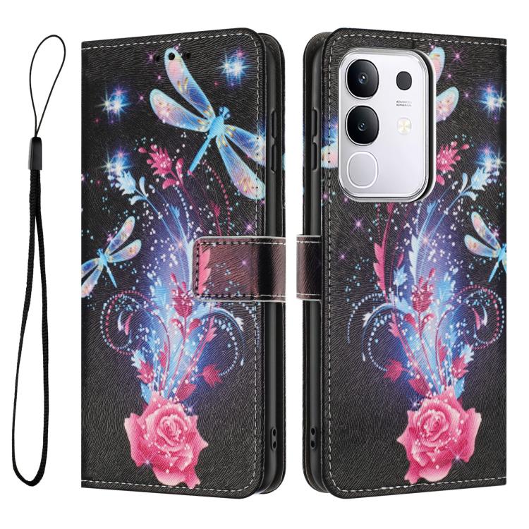 For vivo Y29 4G / V50 Lite 5G Color Drawing Pattern Leather Phone Case