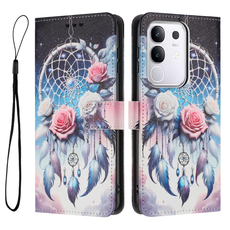 For vivo Y29 4G / V50 Lite 5G Color Drawing Pattern Leather Phone Case